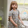 Большая Метровая Шарнирная Кукла Реборн Reborn Девочка (Виниловая Кукла) Высота 120 см