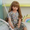 Большая Метровая Шарнирная Кукла Реборн Reborn Девочка (Виниловая Кукла) Высота 120 см
