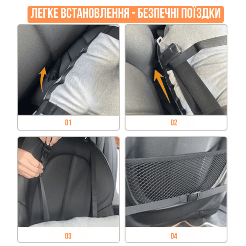 Автомобильное Кресло-переноска для Собак и Кошек NEWPET 2в1 — Премиум Лежанка в Машину с Прочной Фиксацией Ремнями, Страховочным Карабином и Мягкой Ортопедической Подушкой для Мелких и Средних Пород Собак NewPet