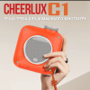 Портативный WIFI Мини LED Проектор для Дома Cheerlux C1 на Системе Android 11.0 2600 Люмен + Bluetooth 5.1 Домашний Кинозал с Динамиком в Кармане Оранжевый