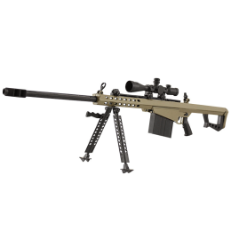 Миниатюрная Металлическая Модель Снайперская Винтовка Barrett Goat Guns Коллекционный Сувенир с Полной Разборкой, Подвижными Деталями и Комплектом для Сборки Зеленый Alloy Empire