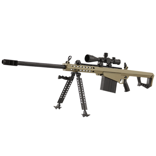 Миниатюрная Металлическая Модель Снайперская Винтовка Barrett Goat Guns Коллекционный Сувенир с Полной Разборкой, Подвижными Деталями и Комплектом для Сборки Зеленый Alloy Empire