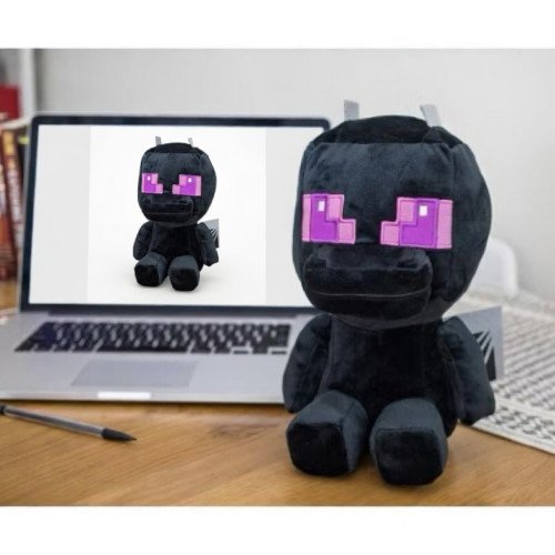 Плюшева Іграшка з Майнкрафт Дракон Ендер (Ender Dragon) Minecraft — Колекційний Фінальний бос для Фанатів 30 см Minecraft