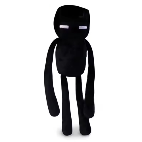 Мягкая Плюшевая Игрушка Эндермен Minecraft 40 см — Коллекционный Персонаж Enderman Телепортер из Энда для Фанатов Minecraft