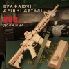 Миниатюрная Металическая Разборная Винтовка Модель AR-15 1:3 Фигурка Сувенир с Подвижным Затвором, Съёмным Магазином и Полным Комплектом для Сборки Coyote