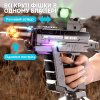 Электрический Водяной Пистолет с Автоматическим Насосом Бластер с LED Подсветкой Корпуса Эффектом Огня и Отдачей Blowback.