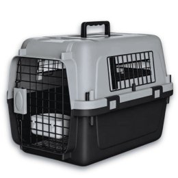 Контейнер для Авиа Перевозок Животных AirPet 50 IATA 50×33.5×34 см Переноска для Кошек и Собак до 11 кг с Двухфазным Креплением, Металлической Дверью, Замком и Кормушкой для Путешествий HAISEN