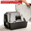 Контейнер для Авіа Перевезень Тварин AirPet 50 IATA 50×33,5×34 см Переноска для Котів і Собак до 11 кг з Двофазним Кріпленням, Металевими Дверцятами, Замком та Годівницею для Подорожей