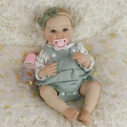 Коллекционная Силиконовая Кукла Реборн Reborn Анатомическая Девочка Пупс Стелла (Виниловая Кукла Молд Бетти) 50 см