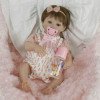 Коллекционная Силиконовая Кукла Реборн Reborn Анатомическая Девочка Пупс с Волосами Тея (Виниловая Кукла Молд Бетти) 45 см