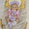 Коллекционная Силиконовая Кукла Реборн Reborn Анатомическая Девочка Пупс с Волосами Дейзи (Виниловая Кукла Молд Бетти) 50 см