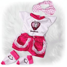 Костюм для Ляльок і Пупсів 26–40 см Paola Reina Antonio Juan Baby Born Reborn – Стильний Комплект Одягу з Шортами, Пов’язкою на Голову та Шкарпетками Reborn Dolls