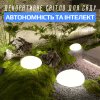 Садовый Фонарь на Солнечной Батарее Уличный Декоративный LED-светильник для Дачи и Двора с Автоматическим Включением и Мягким Белым Свечением