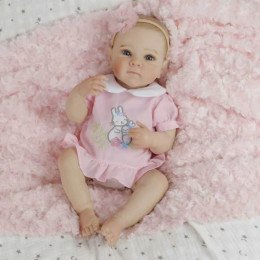 Коллекционная Силиконовая Кукла Реборн Reborn Анатомическая Девочка Пупс Сьюзи (Винил-Силикон Молд Betty) 50 см