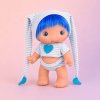 Испанская Виниловая Кукла Мальчик Marina & Pau (Марина Пау) Piu Ecolors Hilo 25 см Коллекционная Кукла-Пупс с Голубыми Цветными Волосами и Авторским Лицом