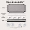 Переносной Оконный Гамак для Кошки 50×31 см Серый Подвесной Лежак для Кошек на Окно на Присосках до 10 кг