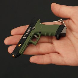 Тактичний Брелок Глок Glock TTI G34 Combat Master 75 мм Розбірний Металевий Сувенір Міні Пістолет із Магазином і Патроном Колекційна Модель Alloy Empire