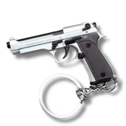 Тактичний Брелок Beretta M92 55 мм Металевий Сувенірний Пістолет Beretta з Кільцем для Ключів Розбірний Міні Пістолет на Подарунок Колекціонеру Alloy Empire