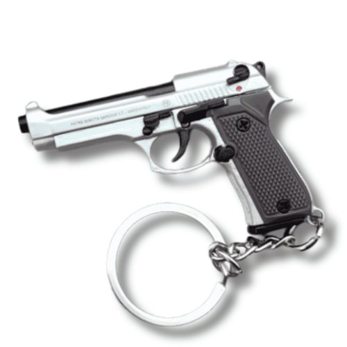 Тактичний Брелок Beretta M92 55 мм Металевий Сувенірний Пістолет Beretta з Кільцем для Ключів Розбірний Міні Пістолет на Подарунок Колекціонеру Alloy Empire