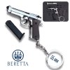 Тактичний Брелок Beretta M92 55 мм Металевий Сувенірний Пістолет Beretta з Кільцем для Ключів Розбірний Міні Пістолет на Подарунок Колекціонеру