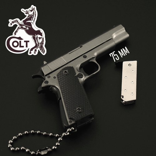 Металевий Брелок Міні Пістолет Colt 1911 Rifle 75 мм Розбірний Тактичний Сувенір Колекційна Мініатюра Кольта для Ключів та Подарунка Alloy Empire