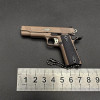 Тактический Брелок Пистолет Kimber 1911 (Кимбер 1911) Металлический Разборный 76 мм с Цепочкой и Патроном Коллекционный Сувенир на Подарок Мужчине