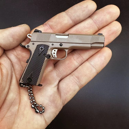 Тактичний Брелок Пістолет Kimber 1911 (Кімбер 1911) Металевий Розбірний 76 мм з Ланцюжком і Патроном Колекційний Сувенір на Подарунок Чоловікові Alloy Empire