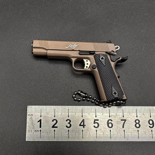 Тактичний Брелок Пістолет Kimber 1911 (Кімбер 1911) Металевий Розбірний 76 мм з Ланцюжком і Патроном Колекційний Сувенір на Подарунок Чоловікові Alloy Empire
