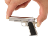 Тактический Брелок Пистолет Colt 1911 Silver 75 мм Разборный Металлический Сувенир Кольт с Цепочкой для Коллекционеров