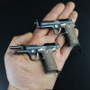 Металлический Брелок Пистолет Beretta M92 (Беретта M92) 75 мм Масштаб 1:3 Разборная Коллекионная Миниатюра с Цепочкой