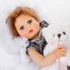 Силиконовая Коллекционная Кукла Реборн Reborn Девочка Эмма ( Виниловая Кукла ) Высота 57 См