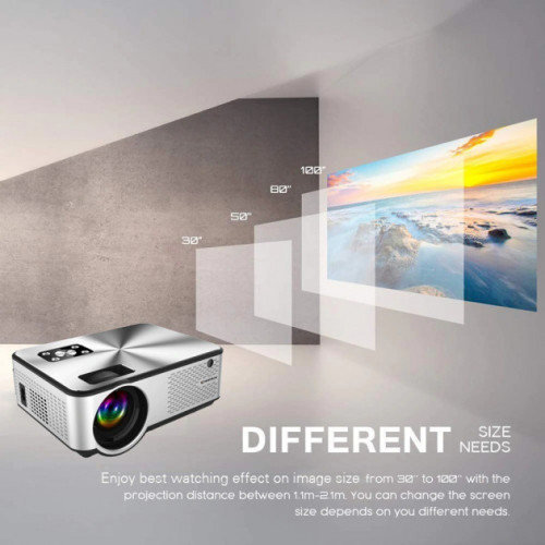 Портативный WIFI Мини LED проектор 2800 Lumen с Динамиком + TV тюнер Cheerlux C9 Cheerlux