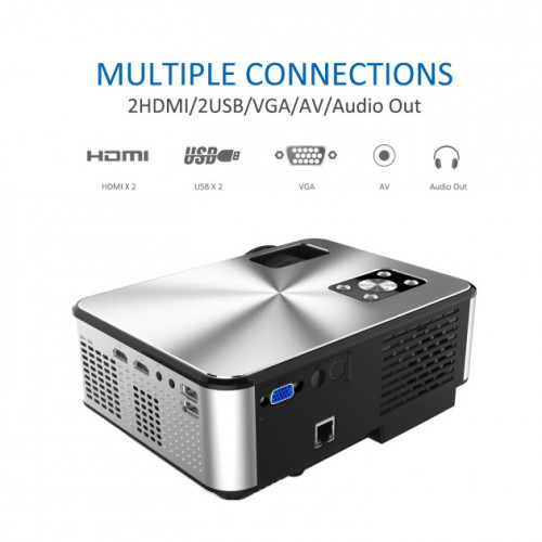 Портативный WIFI Мини LED проектор 2800 Lumen с Динамиком + TV тюнер Cheerlux C9 Cheerlux