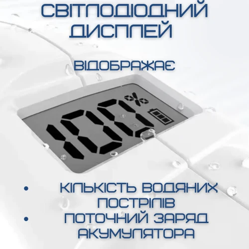 Водяной Автомат Электрический на Аккумуляторе Мощный Портативный Беспроводной Водный Бластер с LED Экраном и Автоматическим Насосом Для Детей и Взрослых Zone Z One Серый 0001 Spyra