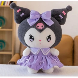 Мягкая Аниме Игрушка Плюшевая Куроми в Фиолетовом Платье 30 см Hello Kitty