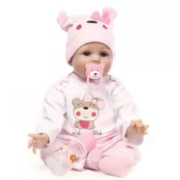 Силиконовая Коллекционная Кукла Реборн Reborn Девочка Долли ( Виниловая Кукла ) Высота 55 см Reborn Dolls