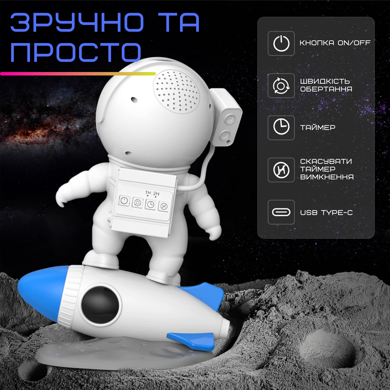 Проектор зоряного неба з пультом